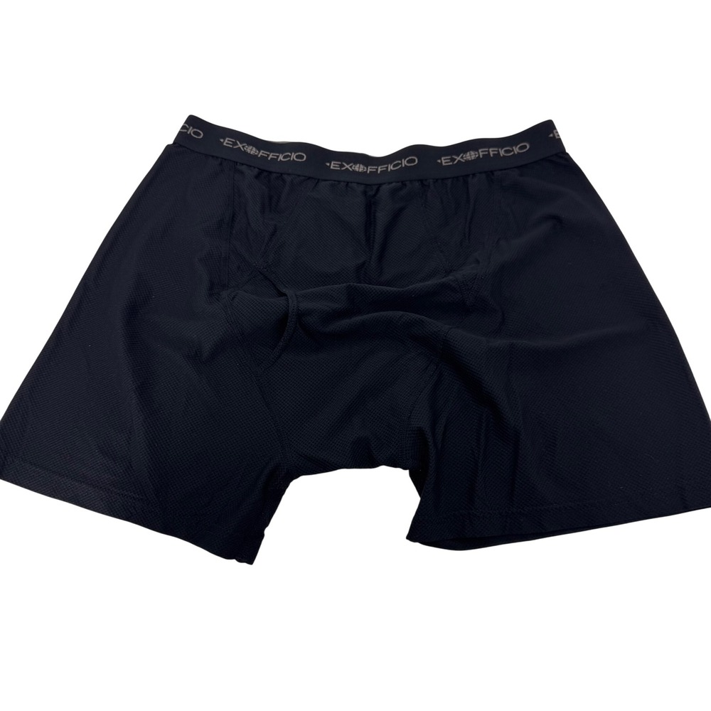 ExOfficio Mens Give-N-Go Mesh Boxer Briefs Black Size M Travel Activewear